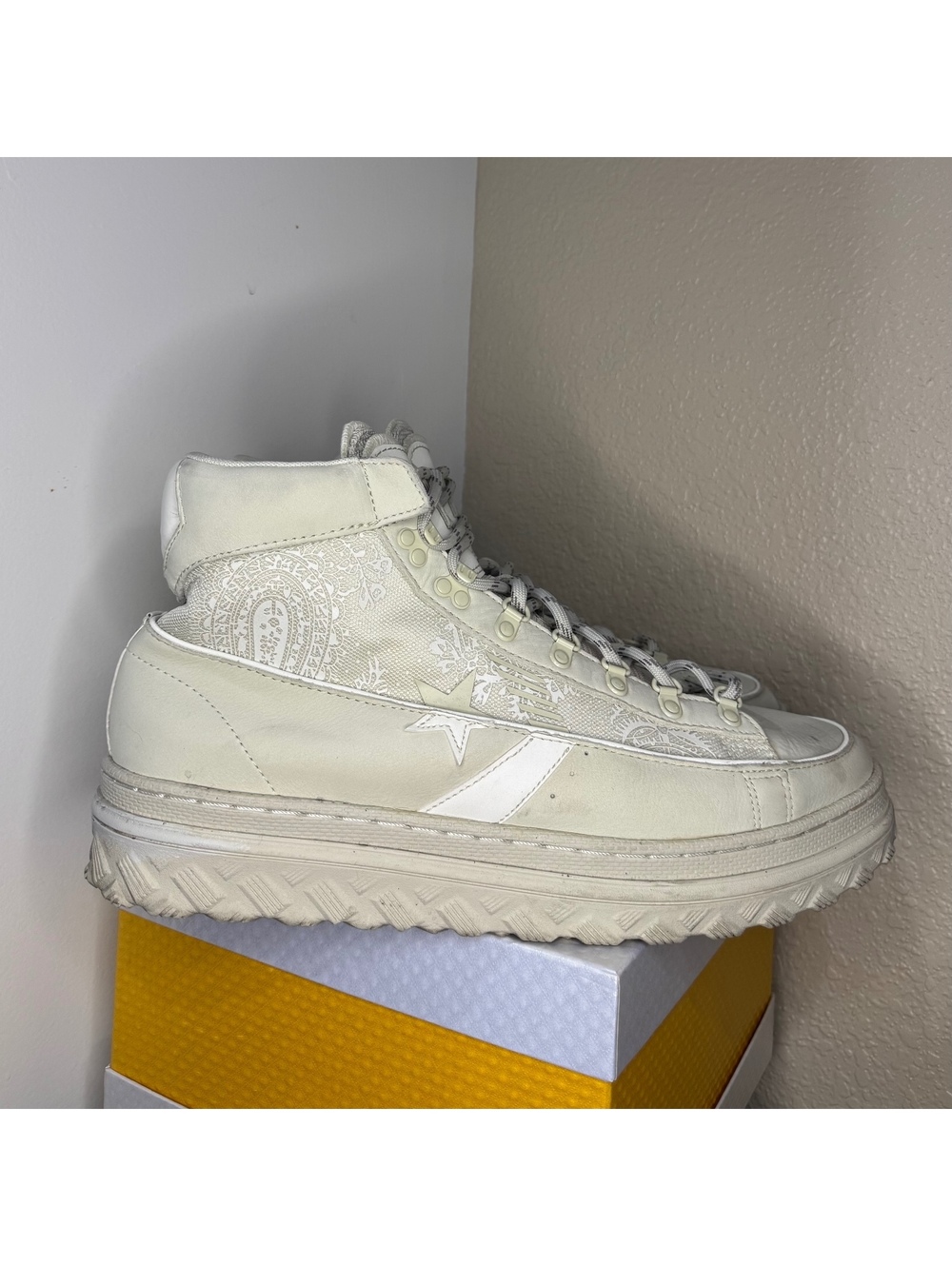 Converse x Paria Farzaneh 170592C High Top Platform Shoes Off White Men’s 12